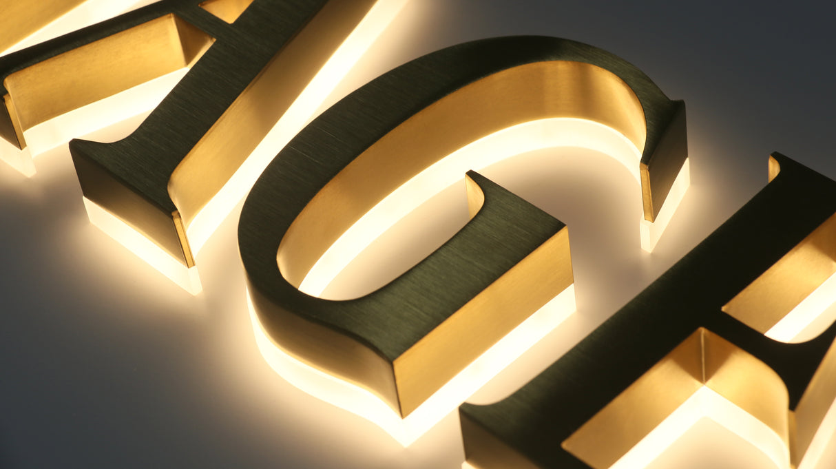 Face Illuminated LED Letters