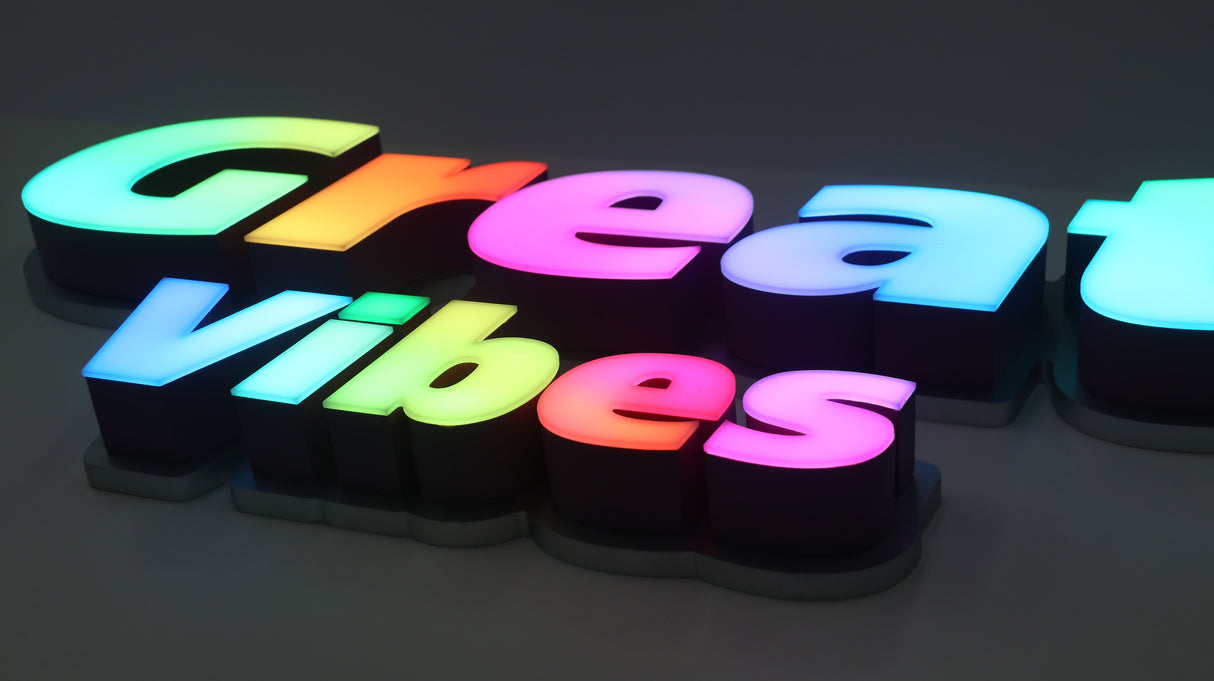 Face Illuminated LED Letters